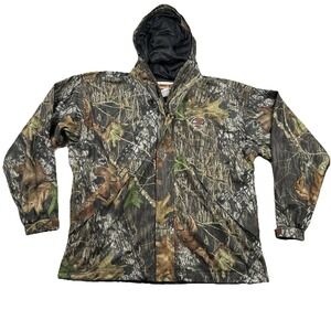 Gamehide Hunting Jacket Men XL Camouflage Button Zip Hush Hide Quiet Fabric Camo